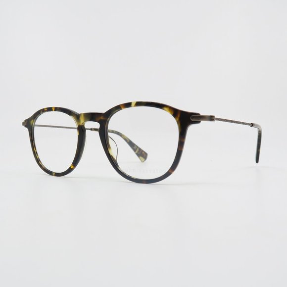 John Varvatos VJV421 47mm Olive Tortoise Oval New Men's Eyeglasses. - Picture 3 of 8